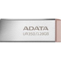 ADATA UR350 unidad flash USB 128 GB USB tipo A 3.2 Gen 1 (3.1 Gen 1) Marrón, Lápiz USB níquel/Marrón, 128 GB, USB tipo A, 3.2 Gen 1 (3.1 Gen 1), 100 MB/s, Sin tapa, Marrón