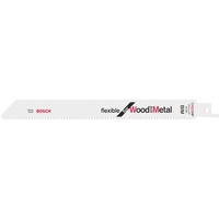 Bosch Hoja de sierra sable S 1022 HF flexible para madera y metal, 100 piezas 