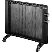 DeLonghi HMP 1000 calefactor eléctrico Interior Negro 1000 W Radiador, Convector de pie negro, Radiador, Mica, Interior, Piso, Negro, 1000 W