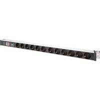 Digitus DN-95435, Regleta negro/Aluminio