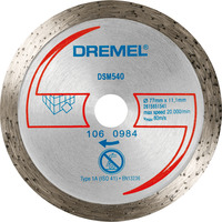 Dremel Disco de corte de diamante para azulejos DSM20 (DSM540), Hoja 