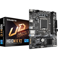 GIGABYTE H610M K V2 Placa base - Procesadores Intel Core 14ª generación, hasta 5600 MHz DDR5, 1xPCIe 3.0 M.2, LAN 1GbE, USB 3.2 Gen 1 hasta 5600 MHz DDR5, 1xPCIe 3.0 M.2, LAN 1GbE, USB 3.2 Gen 1, Intel, LGA 1700, Intel® Celeron®, Intel Core i3 12th Gen, Intel Core i3 13th Gen, Intel Core i3 14th Gen, Intel..., LGA 1700, DDR5-SDRAM, 128 GB