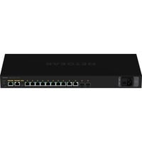 Netgear M4250-10G2F Gestionado L2/L3 Gigabit Ethernet (10/100/1000) Energía sobre Ethernet (PoE) 1U Negro, Interruptor/Conmutador Gestionado, L2/L3, Gigabit Ethernet (10/100/1000), Energía sobre Ethernet (PoE), Montaje en rack, 1U