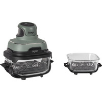 Ninja FN101EUSG, Freidora de aire caliente gris-verde/Transparente