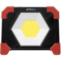 Wiha Proyector de obra a batería 30 vatios, Foco de obra negro/Rojo