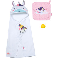 ZAPF Creation BABY born Hooded Towel Set, Accesorios para muñecas BABY born Hooded Towel Set, Conjunto de baño para muñecas, 3 año(s)