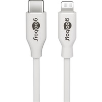 goobay 39446 cable de conector Lightning 1 m Blanco blanco, 1 m, Lightning, USB C, Macho, Macho, Blanco