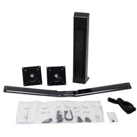 Ergotron WorkFit Dual-Monitor-Kit, Soporte de monitor negro