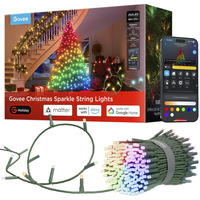 Govee Luces de cadena brillantes de Navidad, Luces de cuerda 