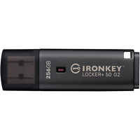 Kingston IronKey Locker+ 50 G2 256 GB, Lápiz USB antracita