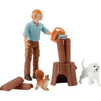 Schleich ¡Set de Bolsillo! Guardabosques, Muñecos 