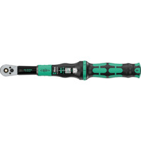 Wera Llave dinamométrica con cuadrado pasante Click-Torque Lock A 6 R/L, Llave de torsión negro/Verde
