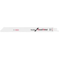 Bosch S 1122 HF Hoja de sierra de sable Bimetálico 1 pieza(s) Hoja de sierra de sable, Pipa, Perfil, Chapa metálica, Madera con clavos, Bimetálico, 2,5 mm, 17,5 cm, 22,5 cm