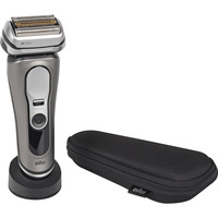 Braun Series 9 Pro+ 9615S Máquina de afeitar de láminas Recortadora Negro, Gris gris/Plateado, Máquina de afeitar de láminas, Negro, Gris, Acero inoxidable, Botones, LED, AC/Batería