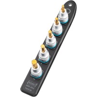 Hazet SmartRail 1/2" juego de dados para llave de vaso, hexagonal interior, 5 piezas, Llave de tubo negro
