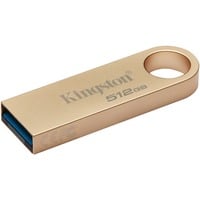 Kingston DataTraveler 512GB 220MB/s Unidad USB 3.2 Gen 1 Metálica SE9 G3, Lápiz USB dorado, 512 GB, USB tipo A, 3.2 Gen 1 (3.1 Gen 1), 220 MB/s, Sin tapa, Oro
