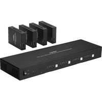 Lindy Extensor Matriz HDMI 4x4, Splitter HDMI negro