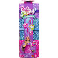 Mattel Barbie Party Unboxed Barbie Glam Party Serie - muñeca rosa, Muñecos 