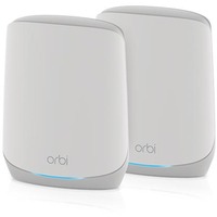 Netgear Orbi RBK762S Tribanda (2,4 GHz/5 GHz/5 GHz) Wi-Fi 6 (802.11ax) Blanco 5 Interno, Enrutador de malla blanco, Blanco, Interno, Sistema de malla, 350 m², Tribanda (2,4 GHz/5 GHz/5 GHz), Wi-Fi 6 (802.11ax)