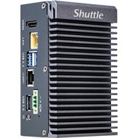 Shuttle Edge PC SPCEL03 0,46 l tamaño PC Negro x6413E Intel® SoC BGA 1493 1,5 GHz, Barebone gris oscuro, 0,46 l tamaño PC, Mini PC barebone, Intel® SoC, BGA 1493, DDR4-SDRAM, SATA