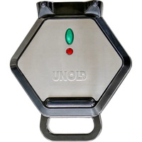 Unold Bobby 1 barquillo(s) 700 W Negro, Plata, Gofrera acero fino/Negro, 1 barquillo(s), Hexagonal, Negro, Plata, Plástico, Acero inoxidable, 0,7 m, Negro