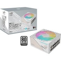 ASUS ROG Loki SFX-L 850W Platinum White unidad de fuente de alimentación 24-pin ATX Blanco, Fuente de alimentación de PC blanco, 850 W, 100 - 240 V, 110 W, 850 W, 110 W, 9,6 W