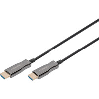 Digitus Cable híbrido de fibra óptica HDMI AOC, UHD 4K negro