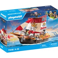 PLAYMOBIL Pirates Pequeño Barco Pirata, Juegos de construcción 