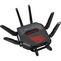 ASUS ROG Rapture GT-BE98 router inalámbrico 10 Gigabit Ethernet Quad-band (2.4 GHz / 5 GHz-1 / 5 GHz-2 / 6 GHz) Negro Wi-Fi 7 (802.11be), Quad-band (2.4 GHz / 5 GHz-1 / 5 GHz-2 / 6 GHz), Ethernet, Negro, Router de sobremesa