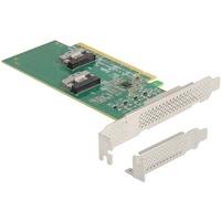DeLOCK 90077 tarjeta y adaptador de interfaz Interno, Controlador PCIe, 64 Gbit/s, 5 - 50 °C, -25 - 70 °C, 15 - 90%, Windows 10, Windows 7, Windows 8.1