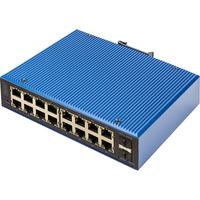 Digitus Gigabit Ethernet PoE gestionado L2 industrial 16+2 puertos, Interruptor/Conmutador 