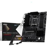 MSI PRO B850-S WIFI6E placa base AMD B850 Zócalo AM5 ATX negro/Plateado, AMD, Zócalo AM5, AMD Ryzen 7000 Series, AMD Ryzen 8000 Series, AMD Ryzen 9000 Series, DDR5-SDRAM, 256 GB, DIMM