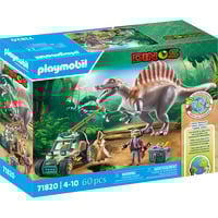 PLAYMOBIL Dinos Ataque de Spinosaurus en excavación de dinosaurios, Juegos de construcción 
