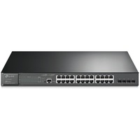 TP-Link Omada SG3428MP switch Gestionado L2+ Gigabit Ethernet (10/100/1000) Energía sobre Ethernet (PoE) 1U Negro, Interruptor/Conmutador Gestionado, L2+, Gigabit Ethernet (10/100/1000), Energía sobre Ethernet (PoE), Montaje en rack, 1U
