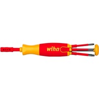 Wiha Destornillador con cargador de puntas LiftUp electric rojo/Amarillo