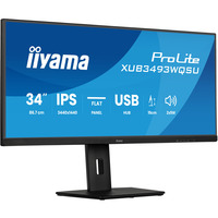iiyama XUB3493WQSU-B6, Monitor LED negro (mate)