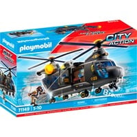 PLAYMOBIL City Action Helicóptero de rescate SWAT, Juegos de construcción 