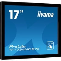 iiyama TF1734MC-B7X monitor POS 43,2 cm (17") 1280 x 1024 Pixeles SXGA Pantalla táctil, Monitor LED negro, 43,2 cm (17"), 1280 x 1024 Pixeles, SXGA, 350 cd / m², 0,264 x 0,264 mm, 1000:1