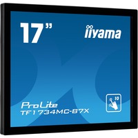 iiyama TF1734MC-B7X pantalla para PC 43,2 cm (17") 1280 x 1024 Pixeles SXGA LED Pantalla táctil Negro, Monitor LED negro, 43,2 cm (17"), 1280 x 1024 Pixeles, SXGA, LED, 5 ms, Negro