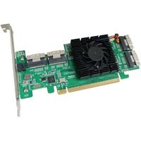 HighPoint SSD7580B PCIe 4.0x16 8x U.2P NVMe, Tarjeta de interfaz 