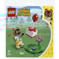 LEGO Animal Crossing Tom Nook y regalo con globo, Juegos de construcción 