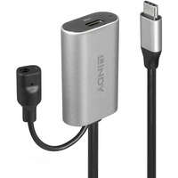 Lindy 43271 cable USB USB 3.2 Gen 1 (3.1 Gen 1) 5 m USB C 5 Gbit/s Negro, Cable alargador negro, 5 m, USB C, USB C, USB 3.2 Gen 1 (3.1 Gen 1), 5 Gbit/s, Negro
