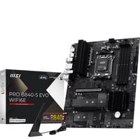 MSI PRO B840M-P WIFI6E, Placa base negro/Plateado