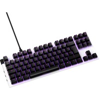 NZXT KB-1TKDE-WR teclado USB QWERTZ Alemán Blanco, Teclado para gaming blanco/Negro, Tenkeyless (sin zona numérica) (80 - 87%), USB, Interruptor mecánico, QWERTZ, LED, Blanco