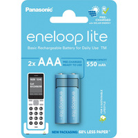 Panasonic Batería eneloop lite, Micro AAA 1,2V / 550mAh DECT 