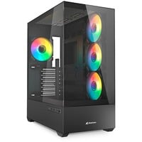 Sharkoon AK6 RGB , Cajas de torre negro