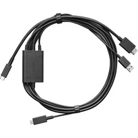Wacom Cable One 3 en 1, 2 metros negro