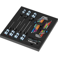 Wera Inserto de espuma Stainless Set 1, Destornillador negro/Multi color