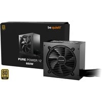 be quiet! PURE POWER 12 650W unidad de fuente de alimentación 20+4 pin ATX ATX Negro, Fuente de alimentación de PC negro, 650 W, 100 - 240 V, 720 W, 50/60 Hz, 10 A, 5 A