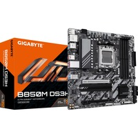 GIGABYTE B850M DS3H Placa Base - Procesadores AMD Ryzen Serie 9000, 16+2+2 fases VRM digitales, hasta 8200MHz DDR5 (OC), 1xPCIe 5.0 + 1xPCIe 4.0 M.2, LAN 2.5, USB 3.2 Gen 2 16+2+2 fases VRM digitales, hasta 8200MHz DDR5 (OC), 1xPCIe 5.0 + 1xPCIe 4.0 M.2, LAN 2.5, USB 3.2 Gen 2, AMD, Zócalo AM5, AMD Ryzen 7000 Series, AMD Ryzen 8000 Series, AMD Ryzen 9000 Series, Zócalo AM5, DDR5-SDRAM, 256 GB